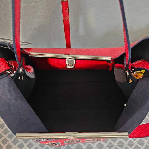 Nanette Lepore Athena Rug Crossbody – Red Leather | NWT - Picture 9 of 10